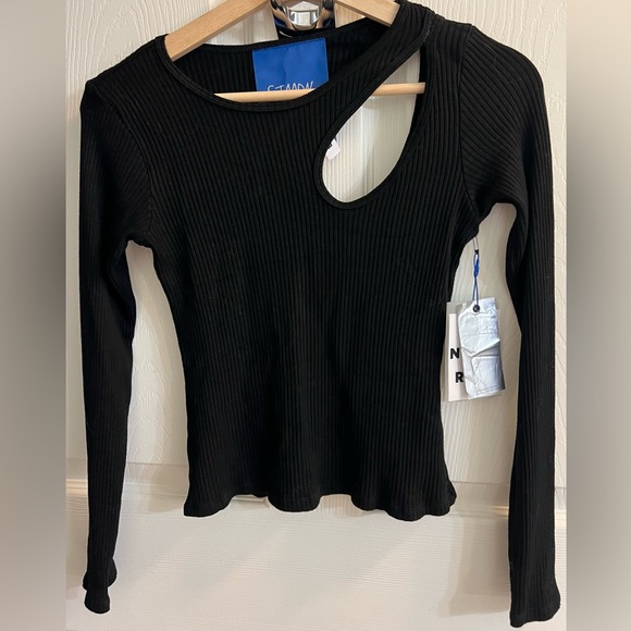 Simon Miller Black Fine Rib Space Top Size X-Small - Picture 3 of 7